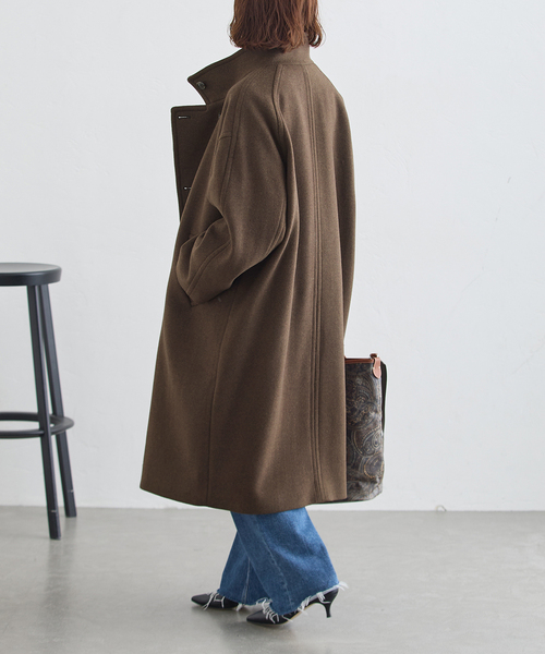 journal standard L'essage(ジャーナルスタンダードレサージュ)の「MANTECO/FABRICA スタンドコート(その他アウター・レディース・カーキ/ネイビー/モカ・36/38)」の17枚目の写真