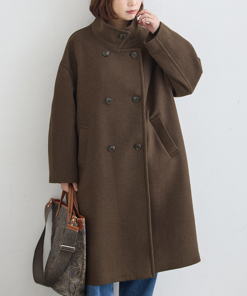 journal standard L'essage(ジャーナルスタンダードレサージュ)の「MANTECO/FABRICA スタンドコート(その他アウター・レディース・カーキ/ネイビー/モカ・36/38)」の19枚目の写真