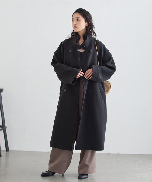 journal standard L'essage(ジャーナルスタンダードレサージュ)の「MANTECO/FABRICA スタンドコート(その他アウター・レディース・カーキ/ネイビー/モカ・36/38)」の20枚目の写真