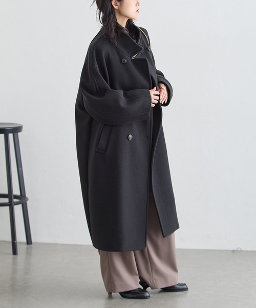 journal standard L'essage(ジャーナルスタンダードレサージュ)の「MANTECO/FABRICA スタンドコート(その他アウター・レディース・カーキ/ネイビー/モカ・36/38)」の22枚目の写真
