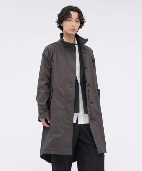 MARGARET HOWELL(マーガレットハウエル)の「HIGHDENSE COTTON TWILL COATING(モッズコート・レディース・ベージュ/スモークグレー・1/2)」の2枚目の写真