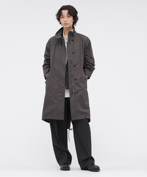 MARGARET HOWELL(マーガレットハウエル)の「HIGHDENSE COTTON TWILL COATING(モッズコート・レディース・ベージュ/スモークグレー・1/2)」の3枚目の写真