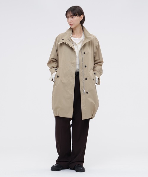 MARGARET HOWELL(マーガレットハウエル)の「HIGHDENSE COTTON TWILL COATING(モッズコート・レディース・ベージュ/スモークグレー・1/2)」の7枚目の写真