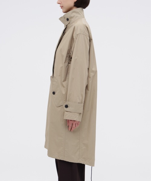 MARGARET HOWELL(マーガレットハウエル)の「HIGHDENSE COTTON TWILL COATING(モッズコート・レディース・ベージュ/スモークグレー・1/2)」の8枚目の写真