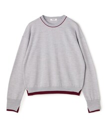 プレーンウール クルーネックプルオーバー