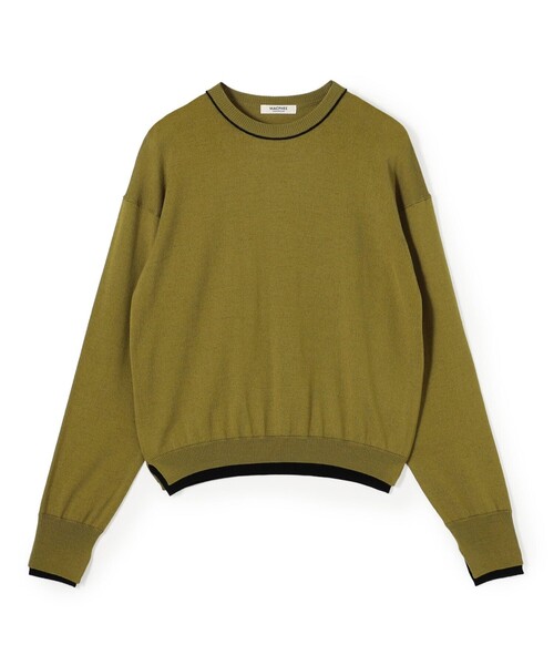 MACPHEE(マカフィー)の「プレーンウール クルーネックプルオーバー(ニット/セーター・レディース・ネイビー/カーキ/グレー系その他/ピンク系その他/グレー系その他2/ブルー系その他2・S/M)」の4枚目の写真