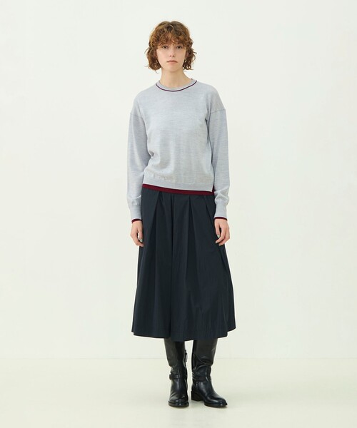MACPHEE(マカフィー)の「プレーンウール クルーネックプルオーバー(ニット/セーター・レディース・ネイビー/カーキ/グレー系その他/ピンク系その他/グレー系その他2/ブルー系その他2・S/M)」の19枚目の写真