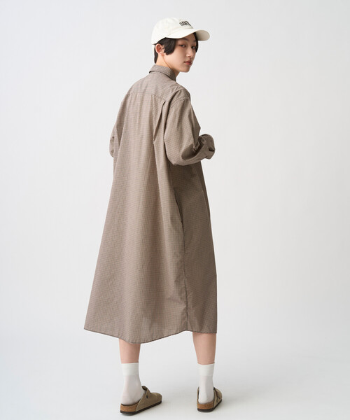 DANTON(ダントン)の「Women's T/C Classic Collar Dress(ワンピース・レディース・ベージュ系その他/グレー系その他・36)」の5枚目の写真