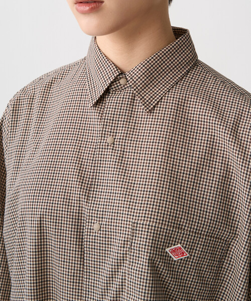 DANTON(ダントン)の「Women's T/C Classic Collar Dress(ワンピース・レディース・ベージュ系その他/グレー系その他・36)」の6枚目の写真