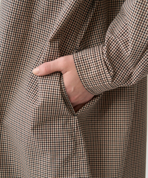 DANTON(ダントン)の「Women's T/C Classic Collar Dress(ワンピース・レディース・ベージュ系その他/グレー系その他・36)」の8枚目の写真