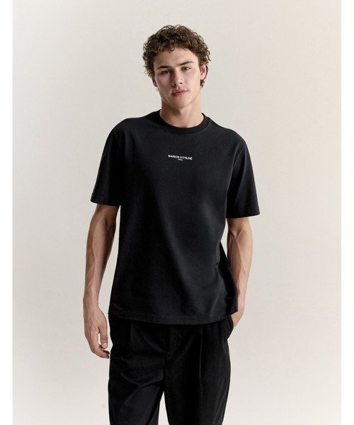 Maison Kitsune（メゾンキツネ）の「MAISON KITSUN  PARIS COMFORT TEE-SHIRT（Tシャツ/カットソー・メンズ・ブラック/ベージュ・M/XL/S/L/XS）」の6枚目の写真