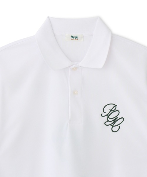 Pacific GOLF CLUB（パシフィックゴルフクラブ）の「BLACK KITE MASCOT POLO SHIRT（ポロシャツ・メンズ・チャコールグレー/ホワイト・M/S/L/XL）」の6枚目の写真
