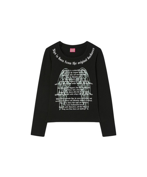 NYXX（エヌワイエックスエックス）の「SCOOP NECK L/S BLACK（Tシャツ/カットソー・レディース・その他・FREE）」の2枚目の写真