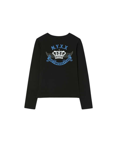 NYXX（エヌワイエックスエックス）の「SCOOP NECK L/S BLACK（Tシャツ/カットソー・レディース・その他・FREE）」の3枚目の写真