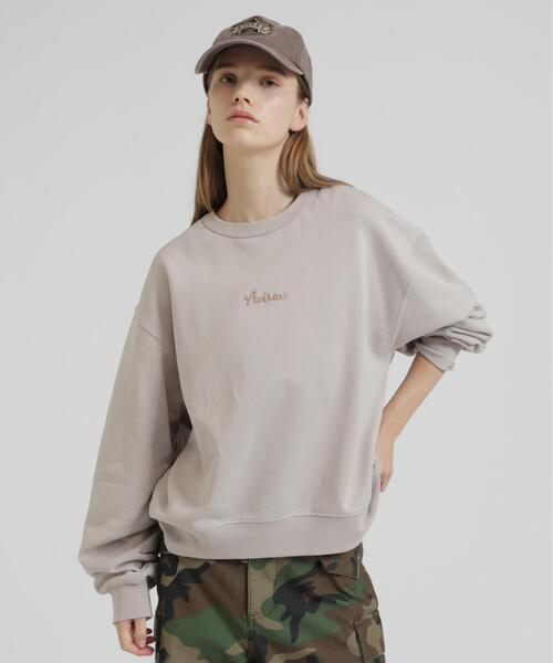 AVIREX（アヴィレックス）の「HORSESHOE TOMCAT CREW SWEAT（スウェット・レディース・ブラウン/ブラック/ベージュ・F）」の3枚目の写真