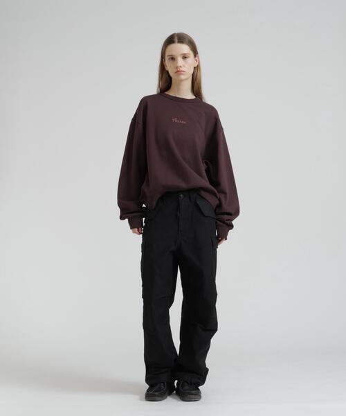 AVIREX（アヴィレックス）の「HORSESHOE TOMCAT CREW SWEAT（スウェット・レディース・ブラウン/ブラック/ベージュ・F）」の9枚目の写真