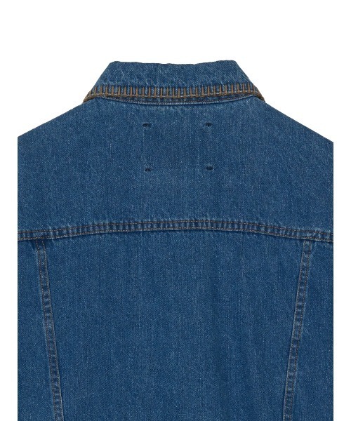 Wrangler（ラングラー）の「Wrangler×Ameri BLANKET STITCH DENIM JACKET（デニムジャケット・レディース・ブルー/ブラック/ピンク・MEDIUM/SMALL）」の8枚目の写真