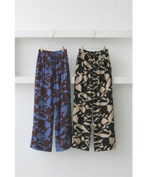 ART PATTERN WIDE PANTS