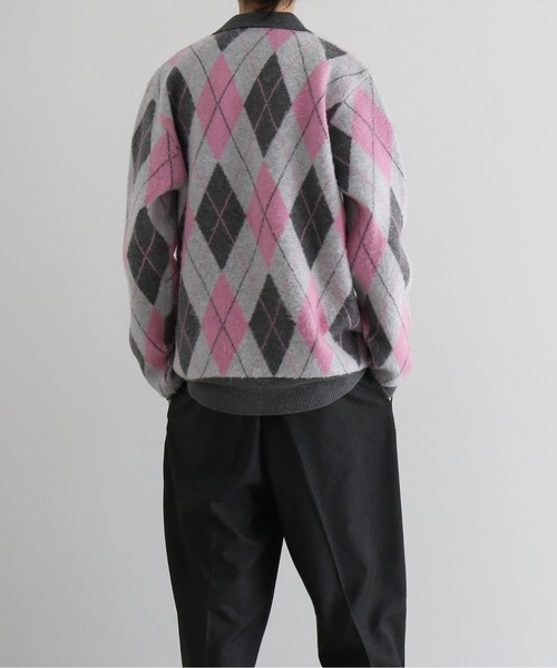 KAIKO（カイコー）の「【Pre order】KAIKO Domestic knit polo cardigan（カーディガン/ボレロ・メンズ・レッド系その他/グレー系その他2/グレー系その他・2/1）」の4枚目の写真