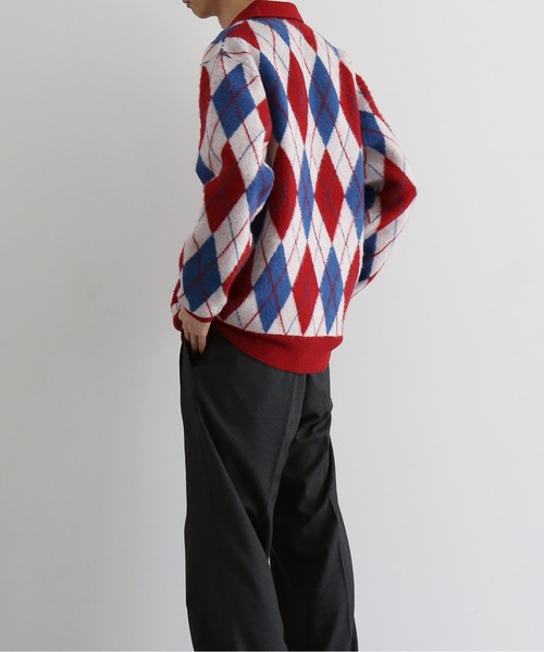 KAIKO（カイコー）の「【Pre order】KAIKO Domestic knit polo cardigan（カーディガン/ボレロ・メンズ・レッド系その他/グレー系その他2/グレー系その他・2/1）」の14枚目の写真