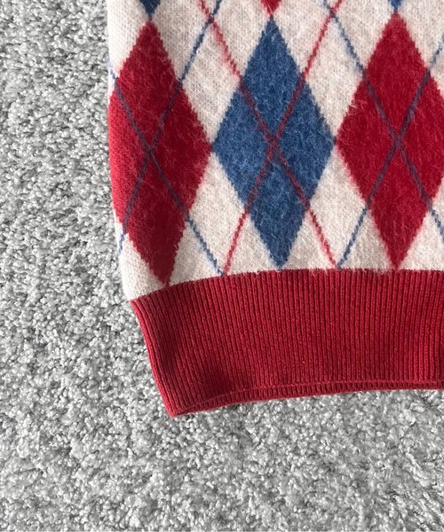 KAIKO（カイコー）の「【Pre order】KAIKO Domestic knit polo cardigan（カーディガン/ボレロ・メンズ・レッド系その他/グレー系その他2/グレー系その他・2/1）」の20枚目の写真