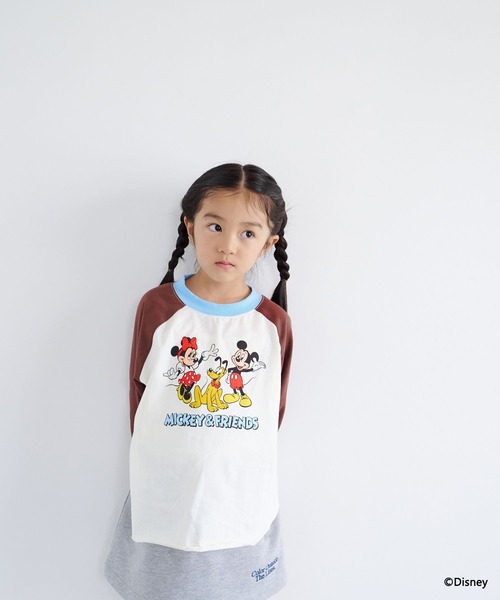 LOWRYS FARM（ローリーズファーム）の「Disney／ラグランT　1066190（Tシャツ/カットソー・キッズ・アイボリー/グレー/ピンク系その他・130cm/120cm/110cm/140cm/150cm）」の11枚目の写真