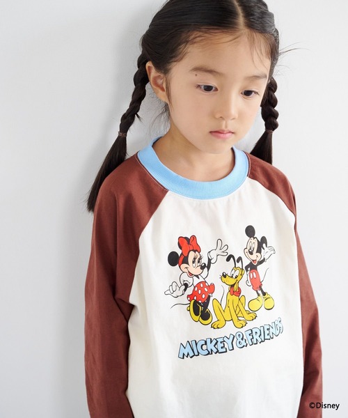 LOWRYS FARM（ローリーズファーム）の「Disney／ラグランT　1066190（Tシャツ/カットソー・キッズ・アイボリー/グレー/ピンク系その他・130cm/120cm/110cm/140cm/150cm）」の13枚目の写真
