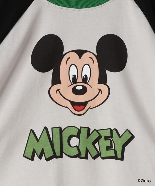 LOWRYS FARM（ローリーズファーム）の「Disney／ラグランT　1066190（Tシャツ/カットソー・キッズ・アイボリー/グレー/ピンク系その他・130cm/120cm/110cm/140cm/150cm）」の9枚目の写真