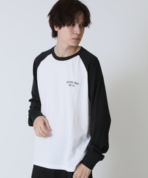 レトロなアメカジスタイル ラグラン Tシャツ 長袖 ナンバリング　Shisky