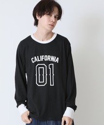 レトロなアメカジスタイル ラグラン Tシャツ 長袖 ナンバリング　Shisky
