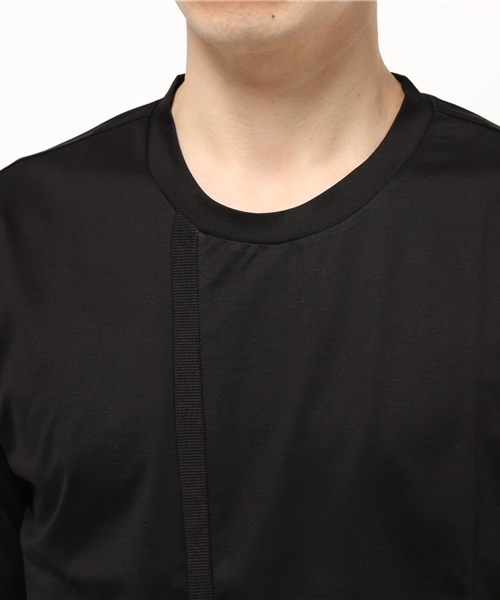 ato（アトウ）の「60/2T-CLOTH  FRONT SLIT（Tシャツ/カットソー・メンズ・ネイビー/ブラック/ホワイト/ブラウン・46/48）」の7枚目の写真