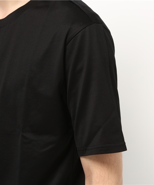 ato（アトウ）の「60/2T-CLOTH  FRONT SLIT（Tシャツ/カットソー・メンズ・ネイビー/ブラック/ホワイト/ブラウン・46/48）」の8枚目の写真