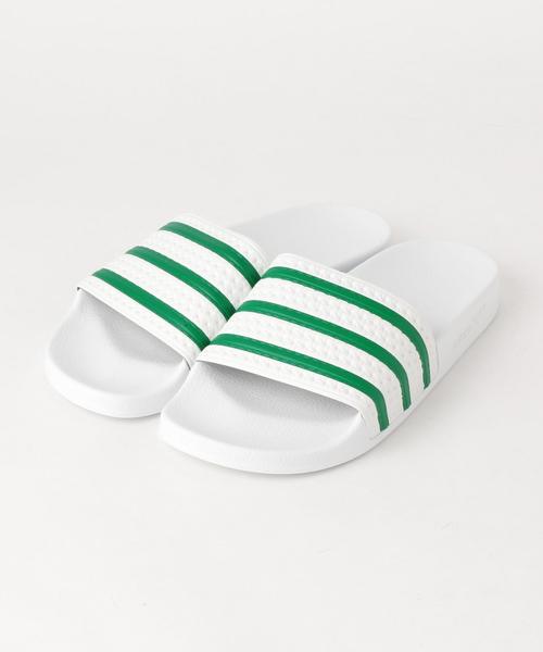 adidas Originals（アディダスオリジナルス）の「[アディダス] BC ADIDAS ADILETTE サンダル◆（サンダル・メンズ・その他1/ホワイト/ネイビー・26.5cm/27.5cm）」の2枚目の写真