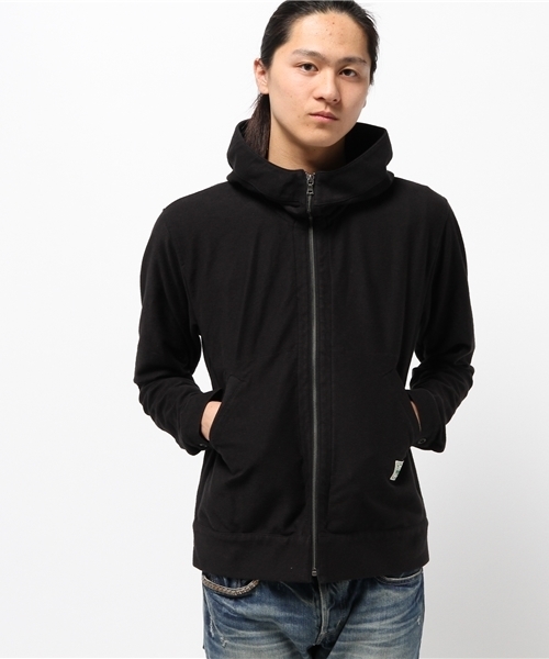 HYSTERIC GLAMOUR(ヒステリックグラマー)の「デニムニット PK(パーカー・メンズ・カーキ/ネイビー/ブラック・MEDIUM/LARGE/SMALL)」の8枚目の写真