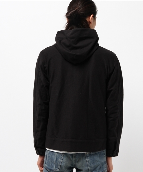 HYSTERIC GLAMOUR(ヒステリックグラマー)の「デニムニット PK(パーカー・メンズ・カーキ/ネイビー/ブラック・MEDIUM/LARGE/SMALL)」の16枚目の写真