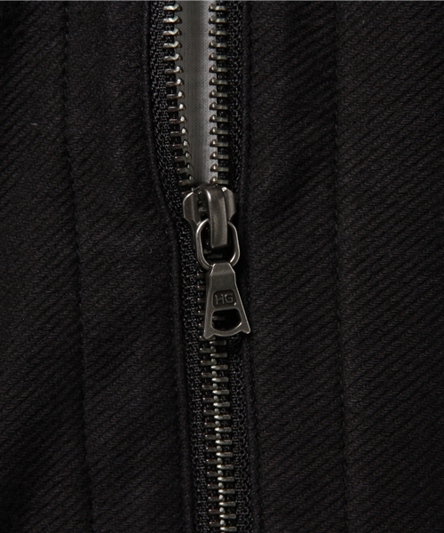 HYSTERIC GLAMOUR(ヒステリックグラマー)の「デニムニット PK(パーカー・メンズ・カーキ/ネイビー/ブラック・MEDIUM/LARGE/SMALL)」の12枚目の写真