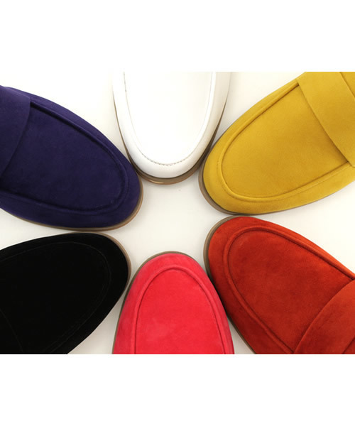 SESTO（セスト）の「スエード素材のマニッシュローファーパンプス（ローファー・レディース・ネイビー/レッド/イエロー/ブラック/ホワイト/テラコッタ・24.0cm/25.0cm/23.0cm/24.5cm/22.5cm/23.5cm）」の13枚目の写真