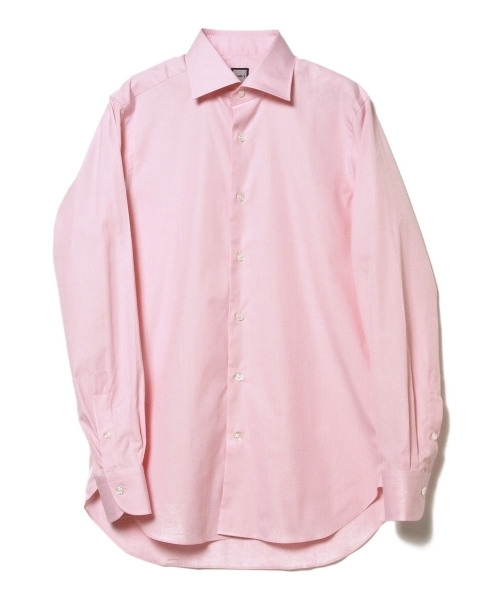 BEAMS F（ビームスエフ）の「◎BEAMS F / エンドオンエンド ワイドカラーシャツ（シャツ/ブラウス・メンズ・ピンク・37/42/41/40/38/39）」の4枚目の写真