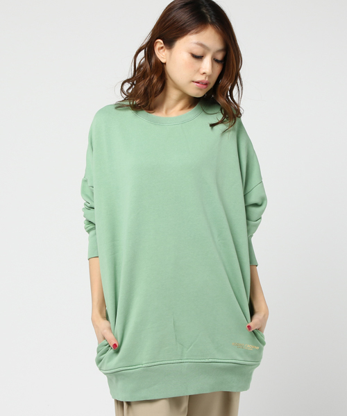 RODEO CROWNS WIDE BOWL（ロデオクラウンズワイドボウル）の「USED ビッグ スウェット（Tシャツ/カットソー・レディース・ライトイエロー/グリーン系その他/ライトピンク・FREE）」の12枚目の写真