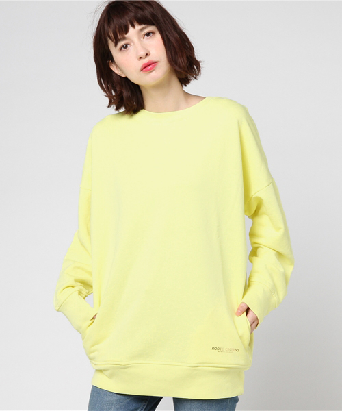 RODEO CROWNS WIDE BOWL（ロデオクラウンズワイドボウル）の「USED ビッグ スウェット（Tシャツ/カットソー・レディース・ライトイエロー/グリーン系その他/ライトピンク・FREE）」の13枚目の写真