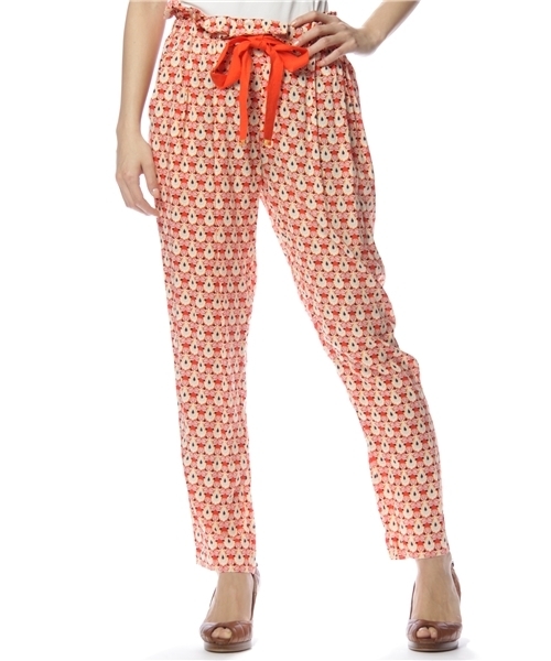 Flammeum（フラミューム）の「オリエンタルパンツ（その他パンツ・レディース・グリーン/オレンジ・38）」の2枚目の写真