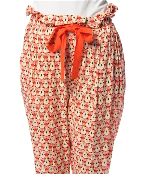 Flammeum（フラミューム）の「オリエンタルパンツ（その他パンツ・レディース・グリーン/オレンジ・38）」の4枚目の写真