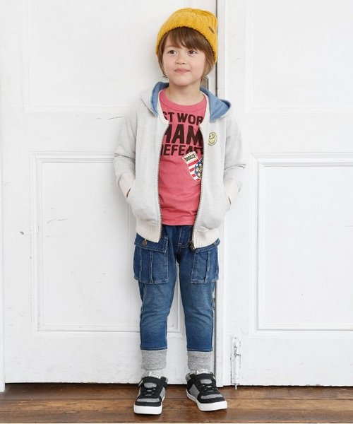 BREEZE（ブリーズ）の「フード付きZIPパーカー（パーカー・キッズ・ベージュ/グレー・120/100/110/160/95/80/130/90/140/150）」の19枚目の写真