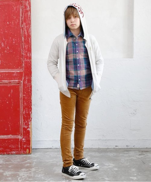 BREEZE（ブリーズ）の「フード付きZIPパーカー（パーカー・キッズ・ベージュ/グレー・120/100/110/160/95/80/130/90/140/150）」の13枚目の写真