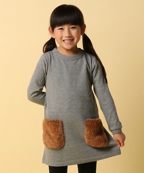 Right On ライトオン の Mps モコモコファーポケットつきワンピース ワンピース Wear