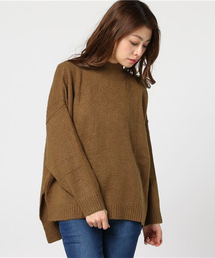 earth music&ecology | ・ハイネックドロップニットプルオーバー(ニット/セーター)