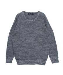 『CavariA/キャバリア』ラーベン編みビッグシルエットクルーネック長袖ニットセーター