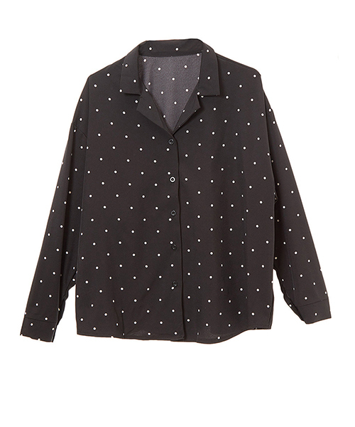 fifth（フィフス）の「ドットスキッパーブラウス（シャツ/ブラウス・レディース・ホワイト/ブラック・MEDIUM）」の10枚目の写真