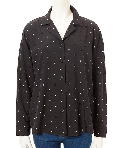 fifth（フィフス）の「ドットスキッパーブラウス（シャツ/ブラウス・レディース・ホワイト/ブラック・MEDIUM）」の11枚目の写真