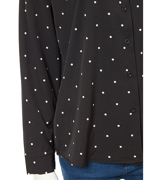fifth（フィフス）の「ドットスキッパーブラウス（シャツ/ブラウス・レディース・ホワイト/ブラック・MEDIUM）」の3枚目の写真